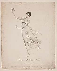 Madame Schall som Nina by Gerhard Ludvig Lahde