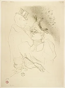 Mademoiselle Lender et Baron by Henri de Toulouse-Lautrec