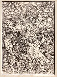 Madonna, englenes dronning by Albrecht Dürer