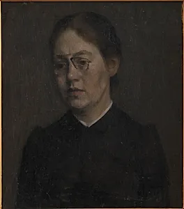 Maleren Elisabeth Wandel by Vilhelm Hammershøi