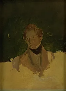 Maleren Marcus Johann Haeselich. Studiehoved by Wilhelm Bendz