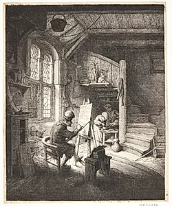 Maleren by Adriaen van Ostade