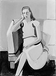 Malerinden Martha Christiansen by Axel Bentzen