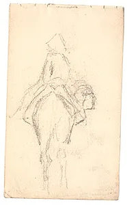 Mand på æsel, set bagfra by L.A. Ring