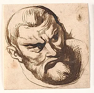 Mandehoved by Anthony van Dyck