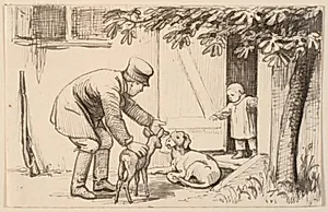 Manden, kiddet og hunden by P.C. Skovgaard
