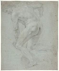 Mandlig modelstudie by Hendrik Krock