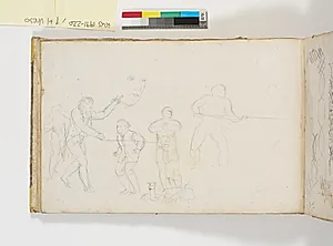 Mandlige agerende figurer by C.W. Eckersberg