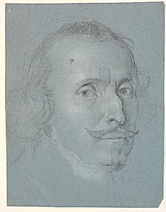 Mandligt portræthoved by Heinrich Dittmers