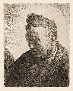 Mandshoved. Rembrandts fader by Rembrandt van Rijn