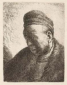 Mandshoved. Rembrandts fader by Rembrandt van Rijn