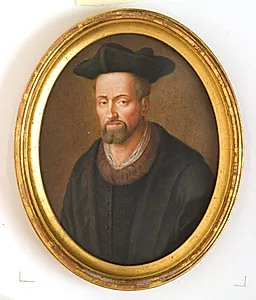 Mandsportræt med baret by Daniel Gardelle