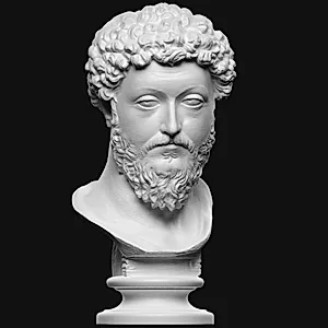 Marcus Aurelius fra rytterstatuen på Capitol by Ubekendt