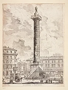 Marcus Aurelius' søjle by Giovanni Battista Piranesi