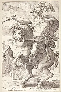 Marcus Curtius by Hendrick Goltzius
