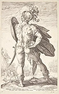 Marcus Valerius Corvus by Hendrick Goltzius