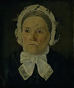 Maren Kirstine Poulsen, f. Johansdatter, kunstnerens moder by Poul S. Christiansen