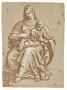 Maria med barnet by Andreas Bodan (II)