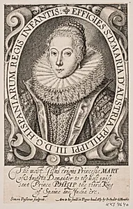 Marie-Anna af Østrig. Søster til Philip IV af Spanien by Simon de Pas