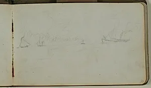 Marine med Damp og sejlskibe by Niels Larsen Stevns