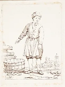 Markedshandlende by Johann Christian Brand