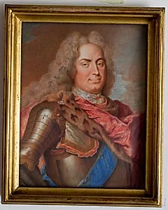 Marskal med blåt bånd by Daniel Gardelle