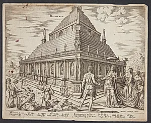 Mausolæet i Halikarnassos by Philips Galle