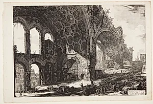 Maxentius' og Constantines basilika by Giovanni Battista Piranesi
