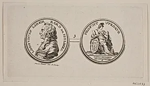 Medaille. Ludvig Holberg by Meno Haas