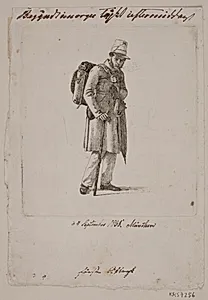 Medaillør Krohn på vandring by Constantin Hansen