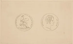 Medalje over Kong Frederik VI by Erling Eckersberg