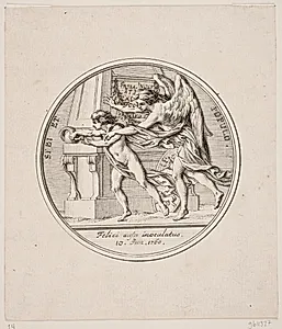 Medaljon i anledning af kronprinsens inoculation by J.M. Preisler