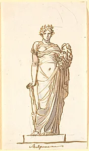 Melpomene, tragediens muse by Nicolai Abildgaard