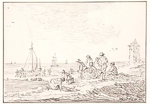 Mennesker på stranden