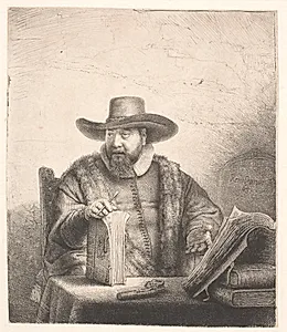 Mennoniterpræsten Cornelis Claesz Anslo by Rembrandt van Rijn