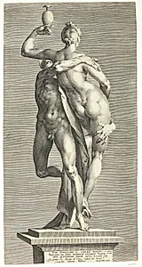 Merkur bortfører Psyche. Psyche set bagfra by Jan Harmensz. Muller