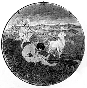 Merkur dysser Argus i søvn by Theodor Philipsen