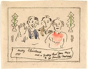 Merry Christmas 1939 Happy New Year 1940