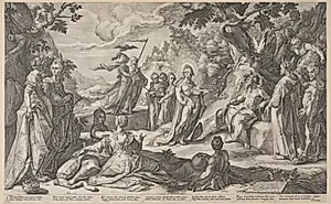 Midas dom by Hendrick Goltzius