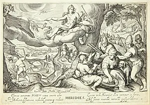 Middag, Phoebus' tid by Jacob Matham