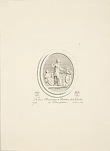 Minerva, beskytter af ædelstensgraveringer by Madame de Pompadour