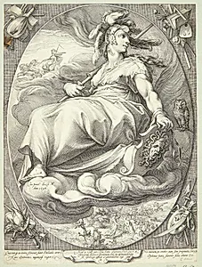 Minerva by Jan Saenredam