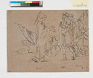 Minerva, Ulysses og Euryale by Nicolai Abildgaard