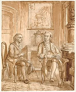 Minister Guldberg og Wessel by Wilhelm Marstrand