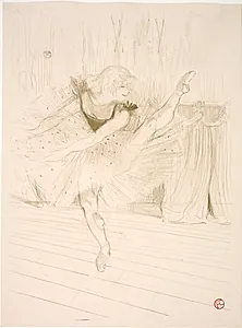 Miss Ida Heath, Danseuse Anglaise by Henri de Toulouse-Lautrec