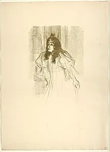 Miss May Belfort en Cheveux by Henri de Toulouse-Lautrec