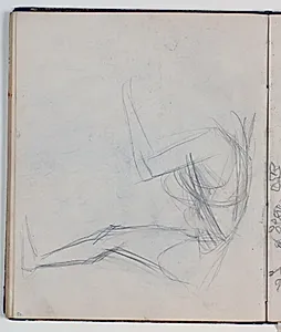 Modelstudie. Skitse til P. S. Christiansens gravmæle by Niels Larsen Stevns
