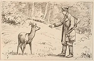 Mødet i skoven by P.C. Skovgaard