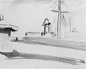 Molen i Honfleur by Emile Othon Friesz