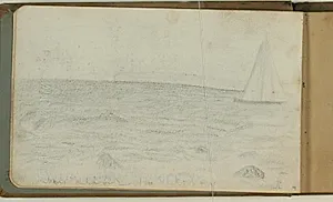 Møns Klint, set fra Filskov by Niels Larsen Stevns